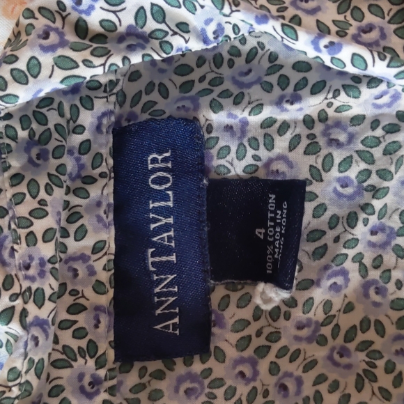 Vintage tie waist Ann Taylor top - Picture 2 of 3